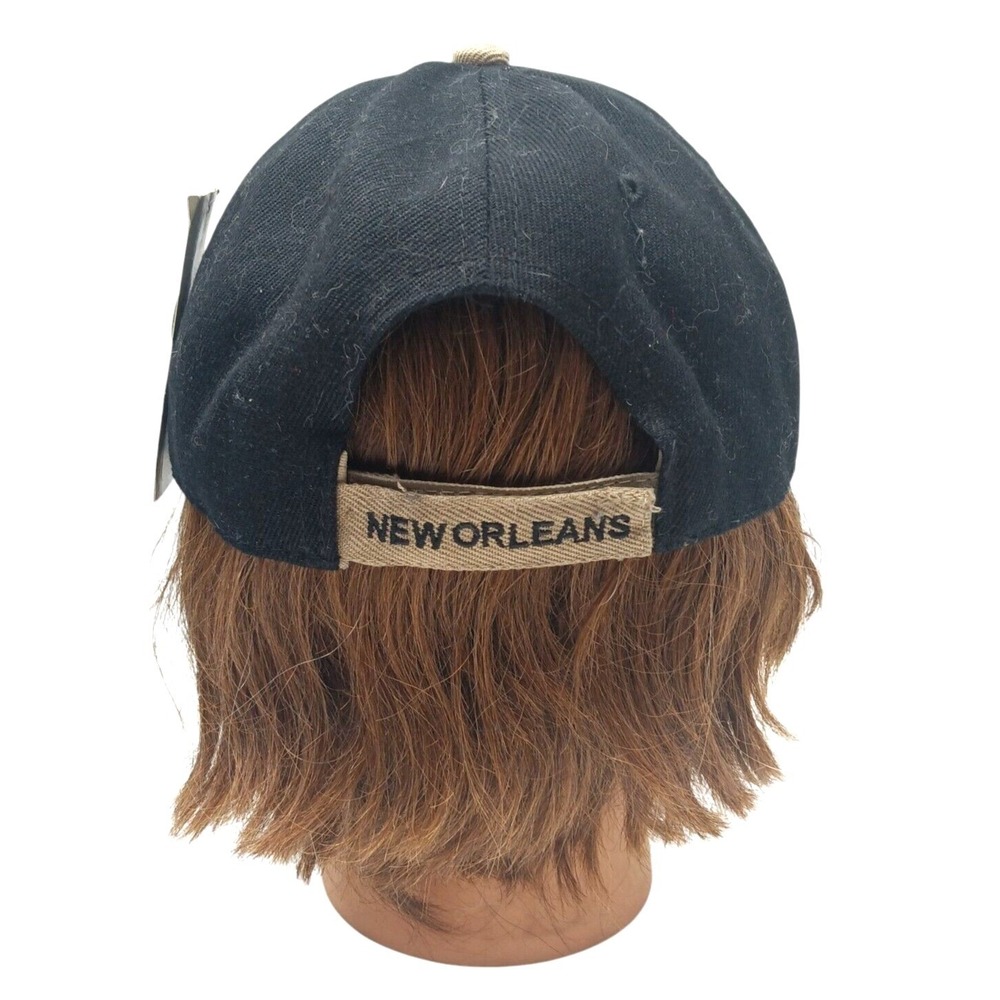 New Orleans Black and Tan Baseball Cap‎ Hat, New with Tags - Picture 4 of 5